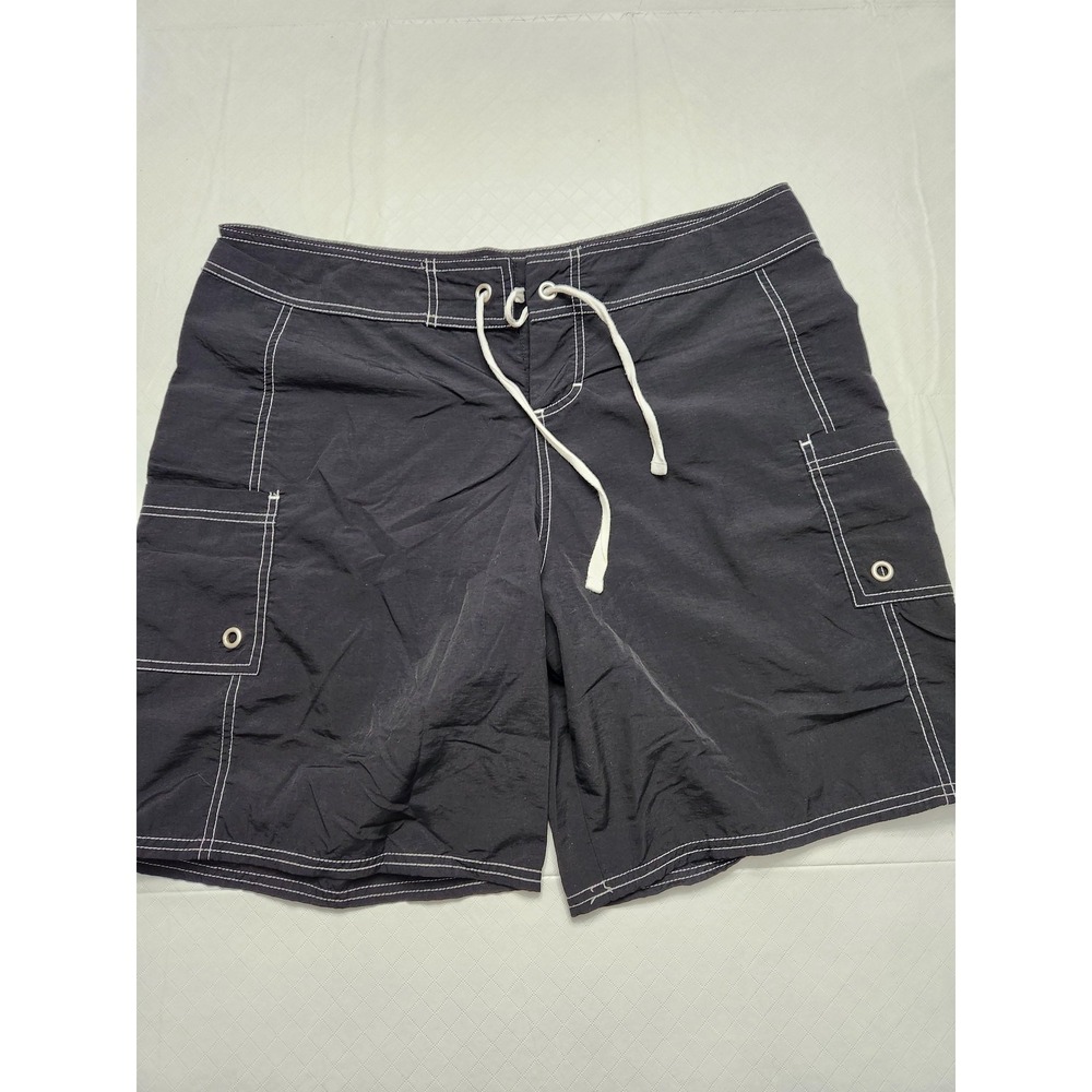 Tommy Bahama Board Shorts Mens Large Black Swim Trunks Cargo Quick Dry‎